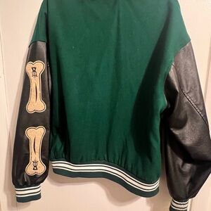 Green bomber jacket